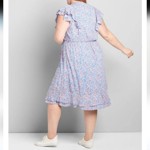 NWT Lane Bryant ditsy floral dress with pockets. stretch waist. Size 20 - Picture 16 of 16